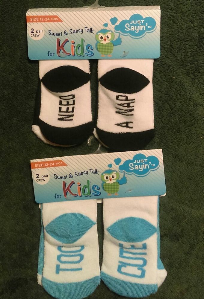 Just Sayin' infant boy's socks